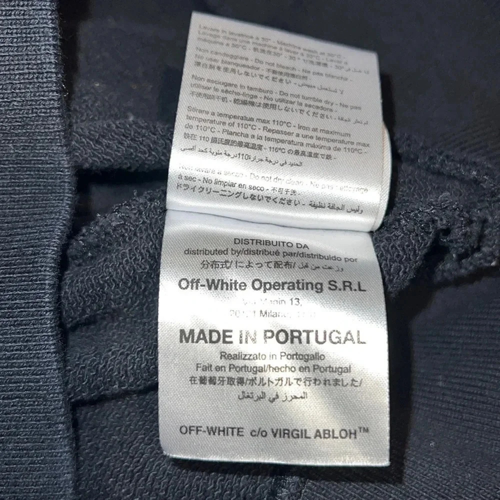 🎉HP🎉Off White Caravagio Diag Arrows Long sleeve Zipper  Hoodie Sz XS - Picture 7 of 15